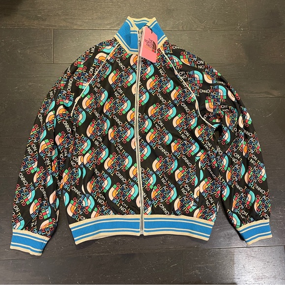 Gucci Other - 🆕Authentic Gucci × The North Face Black Allover-Logo track jacket Size medium